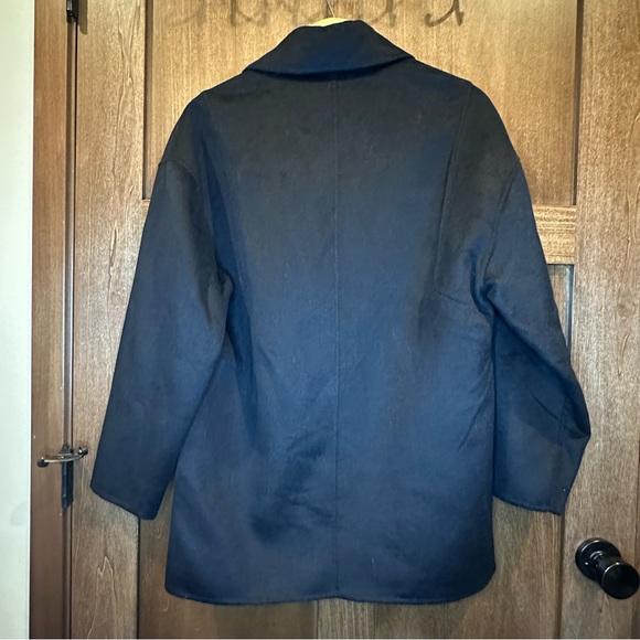 Rebecca Minkoff Black Double-Breasted Pea Coat - Picture 5 of 7